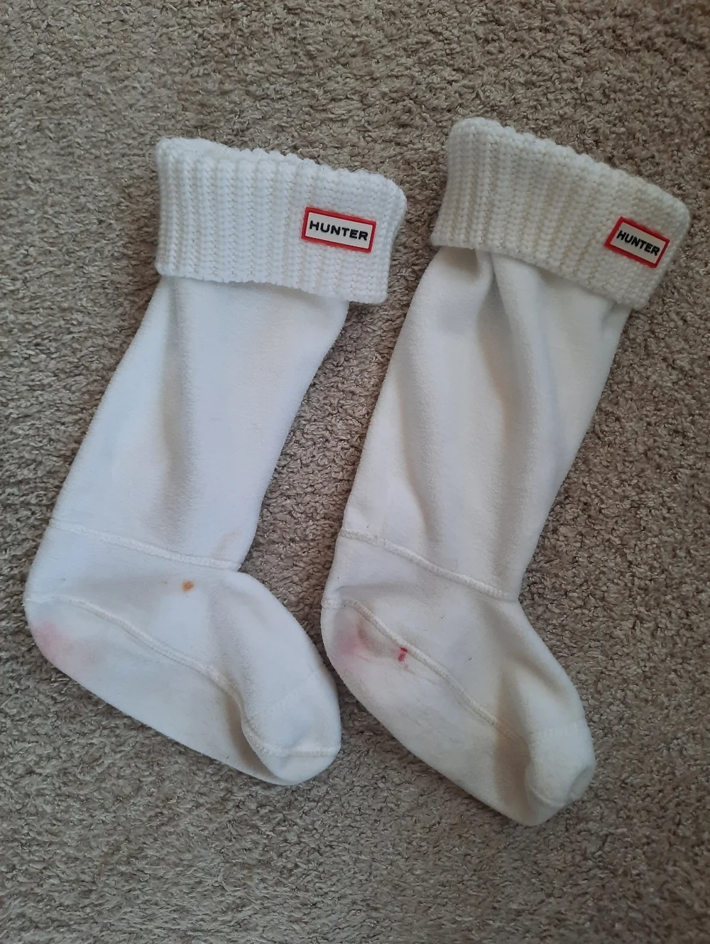 Hunter 6-Stitch Cable Knit Fleece Lined Tall Boot Socks Size Medium (W 5-7)